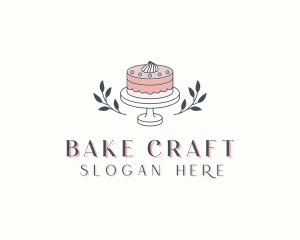 Flower Wedding Cake logo design