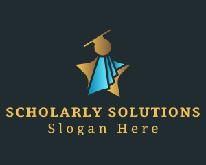 Scholar - Star Student Graduation logo design