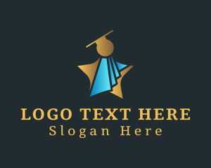 Graduate School - Star Student Graduation logo design