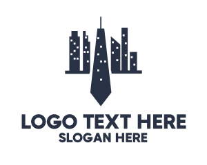 Law Firm - Blue Tie City logo design