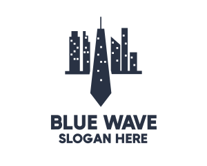 Blue Tie City logo design