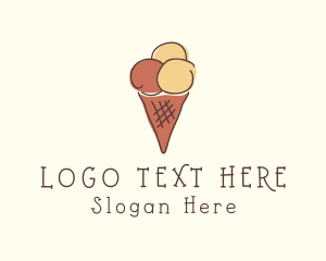 Gourmet - Ice Cream Dessert logo design