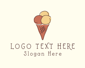 Ice Cream Dessert  Logo