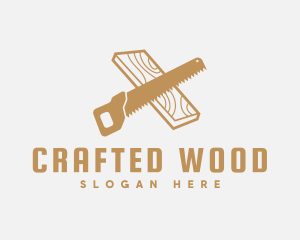 Carpenter Saw Tool logo design
