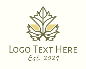 Restaurant - Grape Leaf Champagne logo design