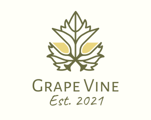 Grapes - Grape Leaf Champagne logo design