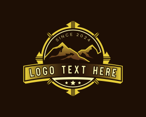 Explorer - Mountain Trekking Outdoors logo design