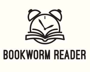 Reader - Reading Time Clock logo design