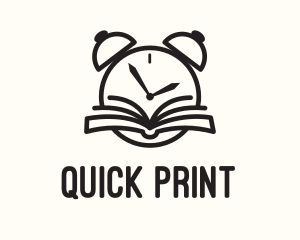 Booklet - Reading Time Clock logo design