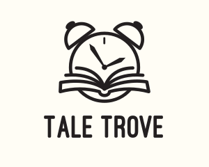 Storybook - Reading Time Clock logo design