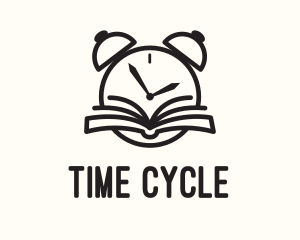 Reading Time Clock logo design