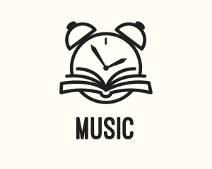 Literature - Reading Time Clock logo design