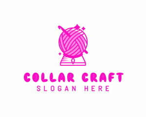 Weaving Yarn Knitting logo design