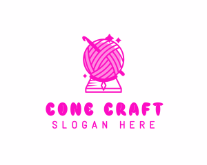 Weaving Yarn Knitting logo design