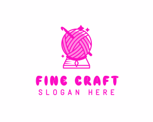 Weaving Yarn Knitting logo design