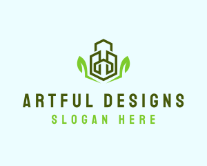 Natural Eco Buildings logo design