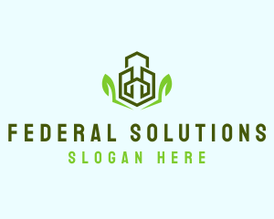 Natural Eco Buildings logo design