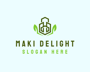 Natural Eco Buildings logo design