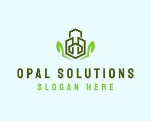 Natural Eco Buildings logo design