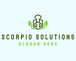 Natural Eco Buildings logo design