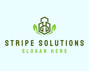 Natural Eco Buildings logo design