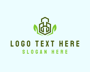 City - Natural Eco Buildings logo design