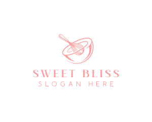 Bakery Bowl Whisk logo design