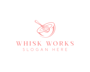 Bakery Bowl Whisk logo design