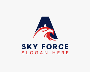 Airforce - Eagle Airforce Letter A logo design