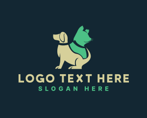 Kitten - Veterinary Pet Dog Cat logo design