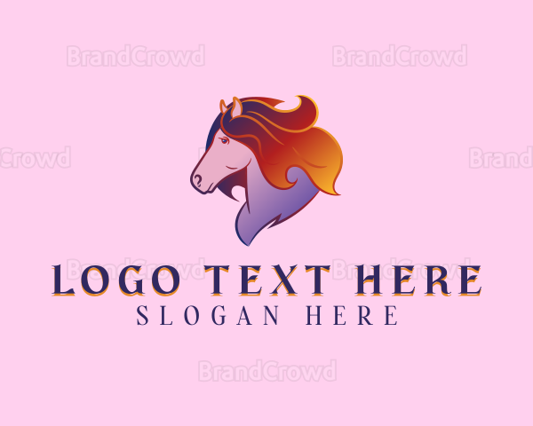 Equine Horse Animal Logo