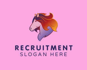 Recreation - Magic Colorful Unicorn logo design