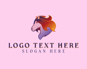 Equine Horse Animal logo design