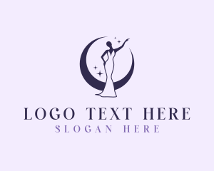 Violet - Lady Moon Gown logo design