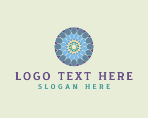 Flower Textile Mosaic Logo