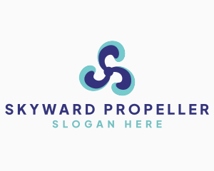 Propeller Turbine Fan logo design