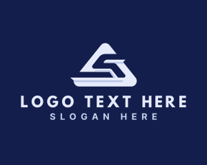 Letter S - Triangle Digital Media logo design