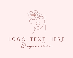Dermatology - Beauty Aesthetician Woman logo design