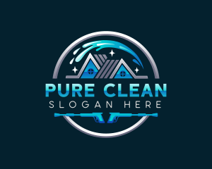 Pressure Washer Cleaning logo design