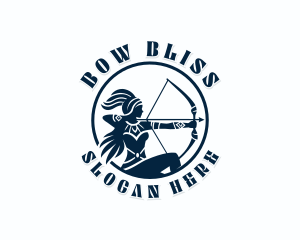 Bow Arrow Warrior logo design