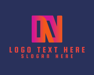 Podcast - Multimedia Company Letter N logo design