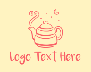 Cake - Heart Moon Teapot logo design