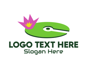 Green Leaf - Digital Lily Pad logo design