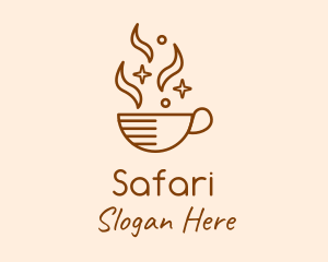 Sparkling Coffee Cup Logo