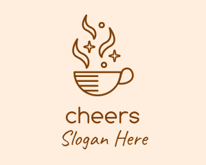 Sparkling Coffee Cup Logo