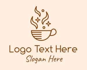 Sparkling Coffee Cup Logo