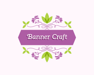 Floral Craft Banner logo design