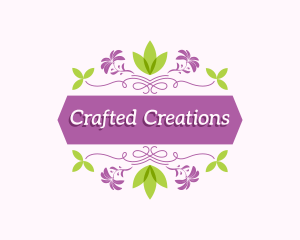 Floral Craft Banner logo design