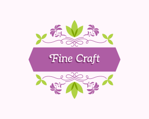 Floral Craft Banner logo design