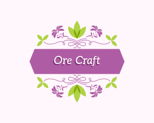 Floral Craft Banner logo design